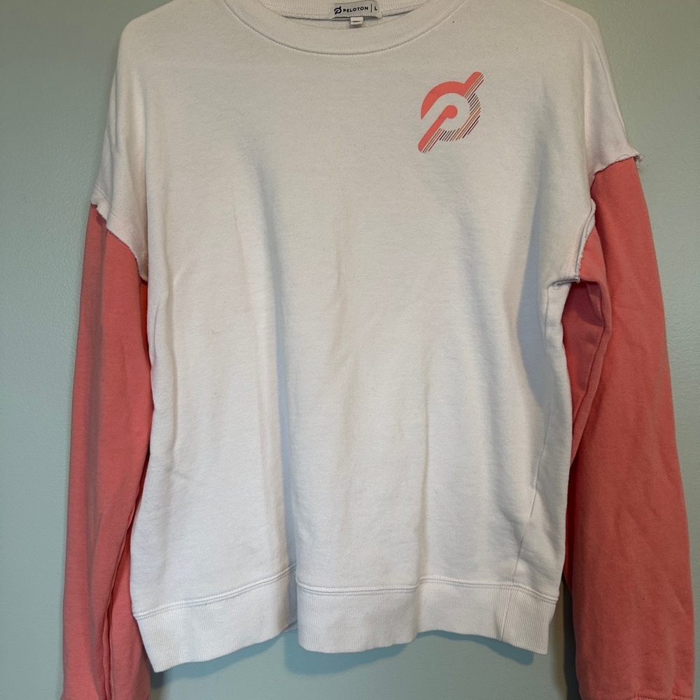 Peloton Logo White Sweatshirt